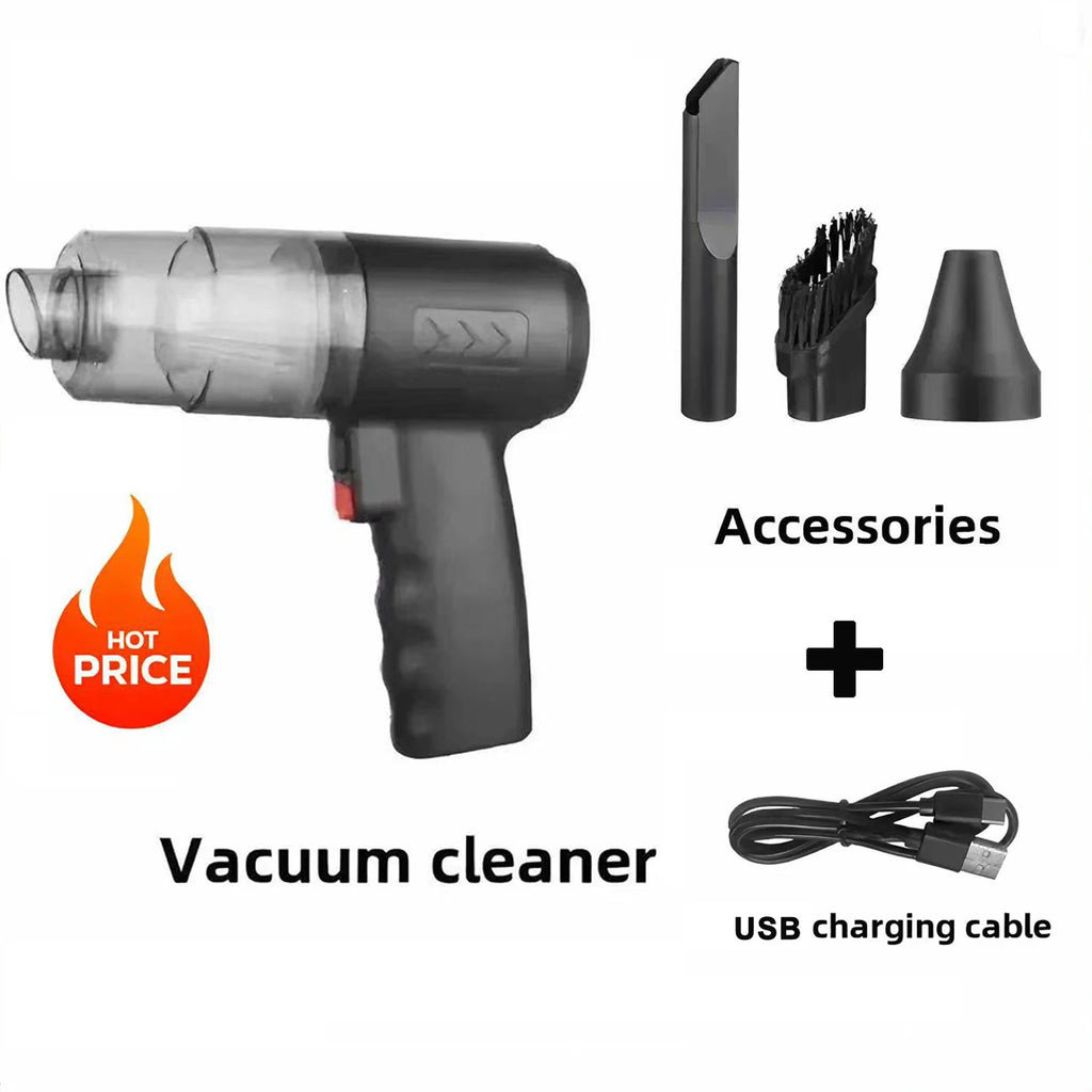 Mini Handheld Cordless Vacuum Cleaner Air Duster Wireless Dust Blower Portable Rechargeable Air Cleaner Vacuum For Car Home