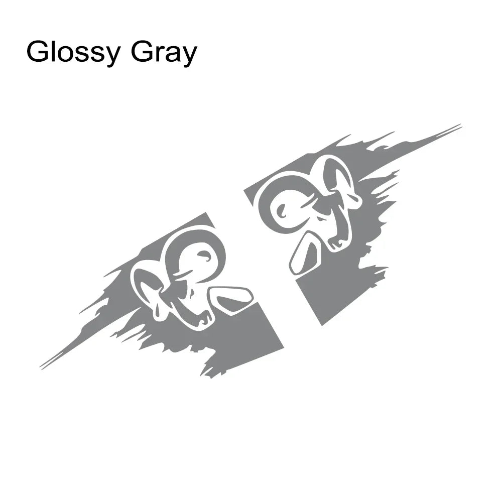 2Pcs Racing Stripes Bed Stickers For Dodge RAM Hemi 1500 2500 3500 Rebel Auto Truck Trunk DIY Decor Decals Vinyl Cover