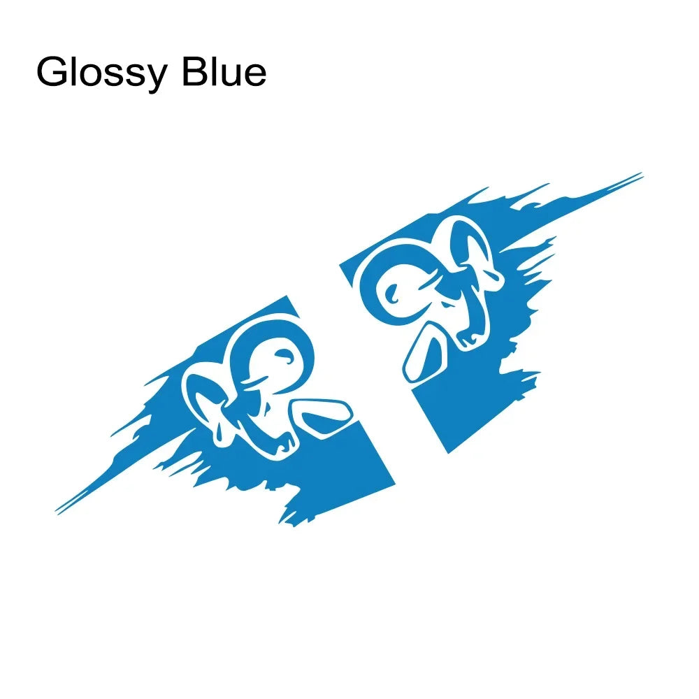 2Pcs Racing Stripes Bed Stickers For Dodge RAM Hemi 1500 2500 3500 Rebel Auto Truck Trunk DIY Decor Decals Vinyl Cover