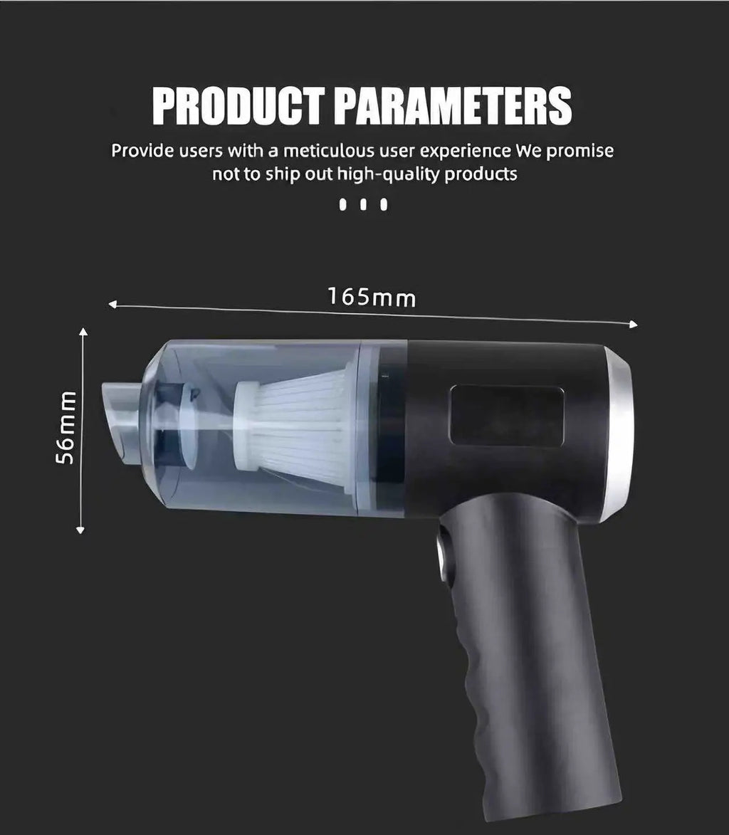 Mini Handheld Cordless Vacuum Cleaner Air Duster Wireless Dust Blower Portable Rechargeable Air Cleaner Vacuum For Car Home