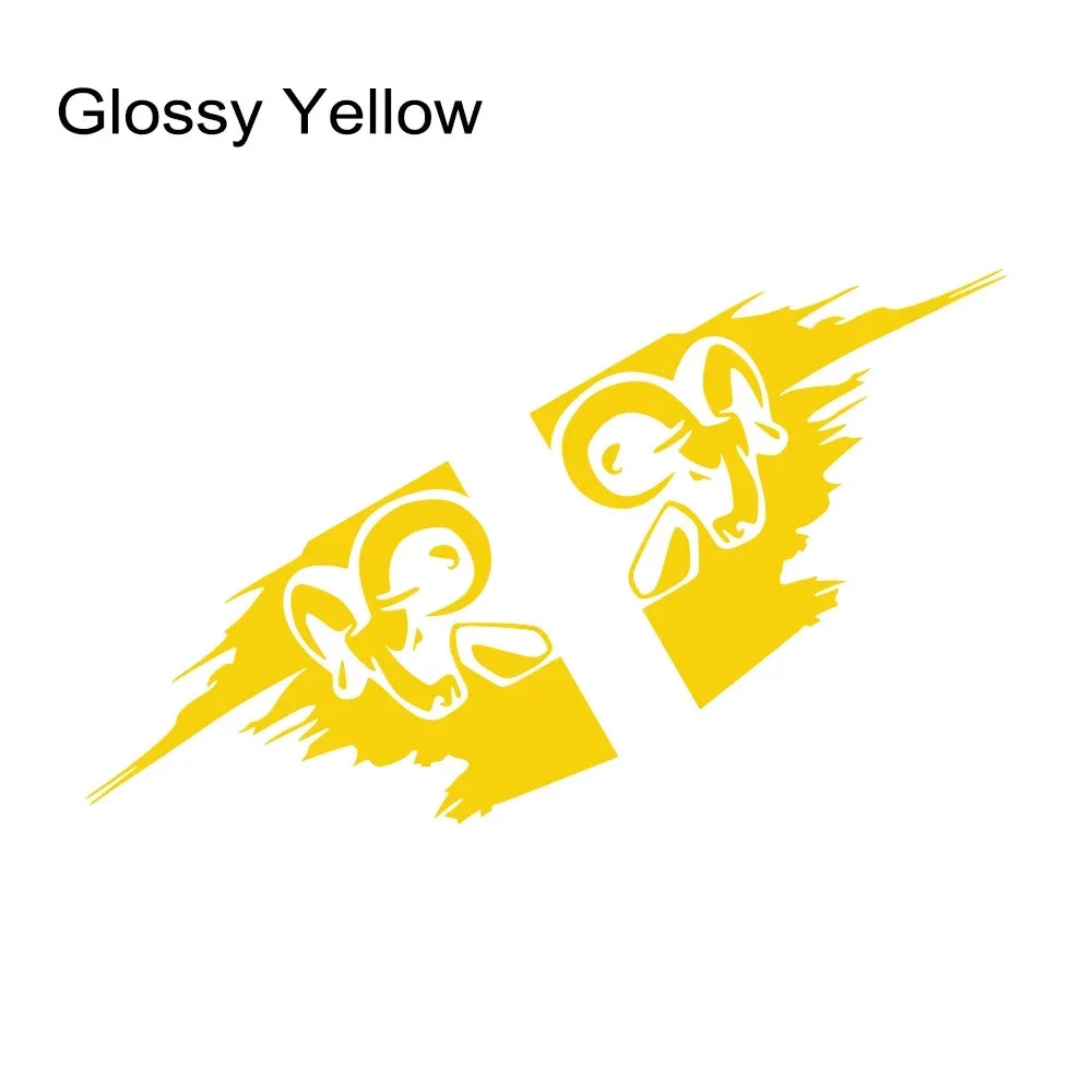 2Pcs Racing Stripes Bed Stickers For Dodge RAM Hemi 1500 2500 3500 Rebel Auto Truck Trunk DIY Decor Decals Vinyl Cover