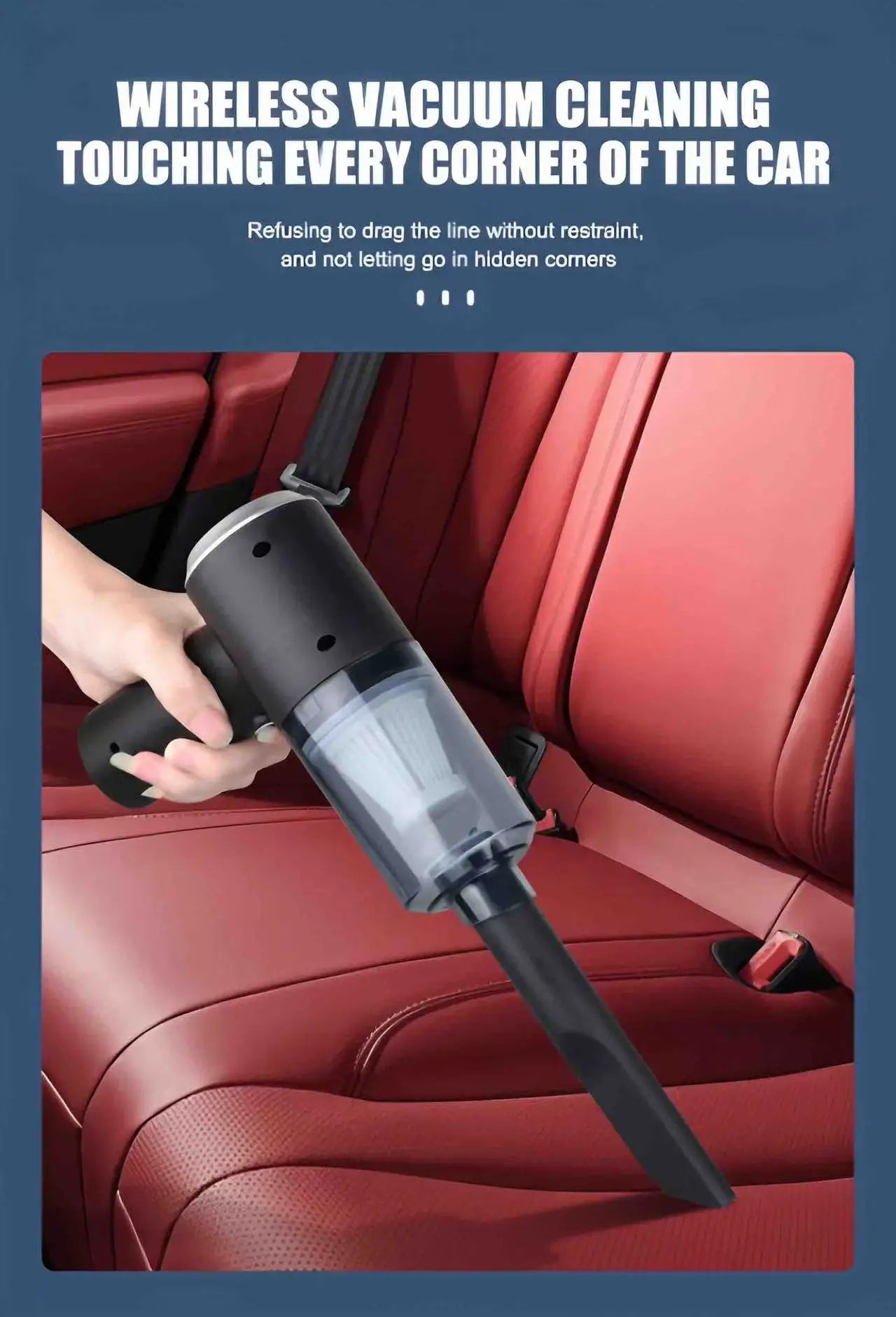 Mini Handheld Cordless Vacuum Cleaner Air Duster Wireless Dust Blower Portable Rechargeable Air Cleaner Vacuum For Car Home