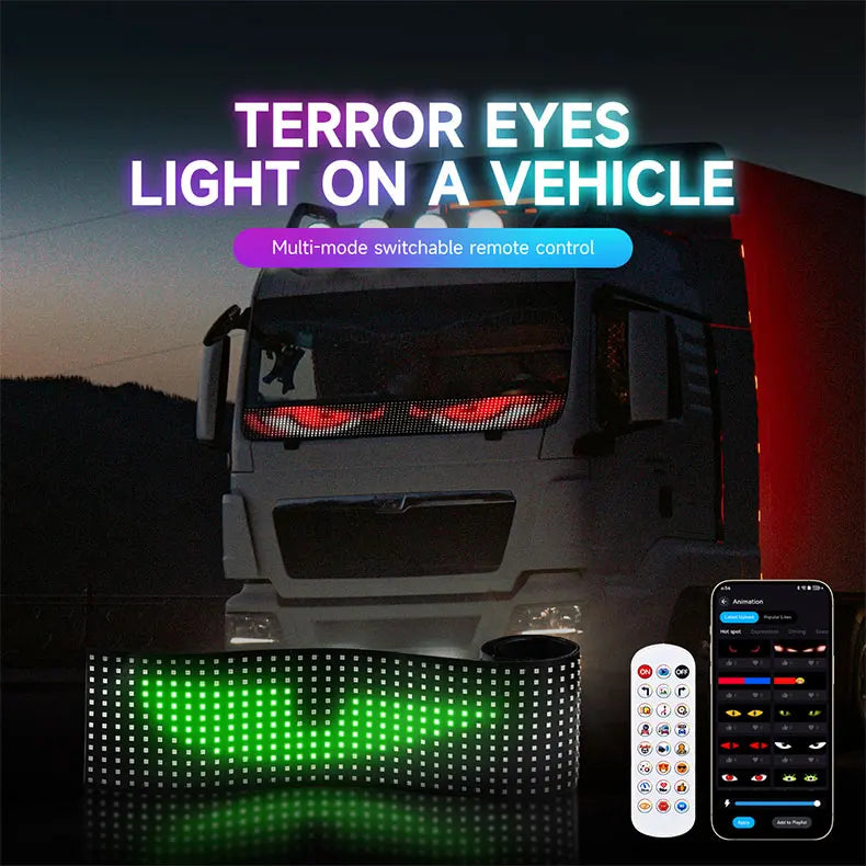 Custom LED Devil Eye Panel– Your Truck, Your Message